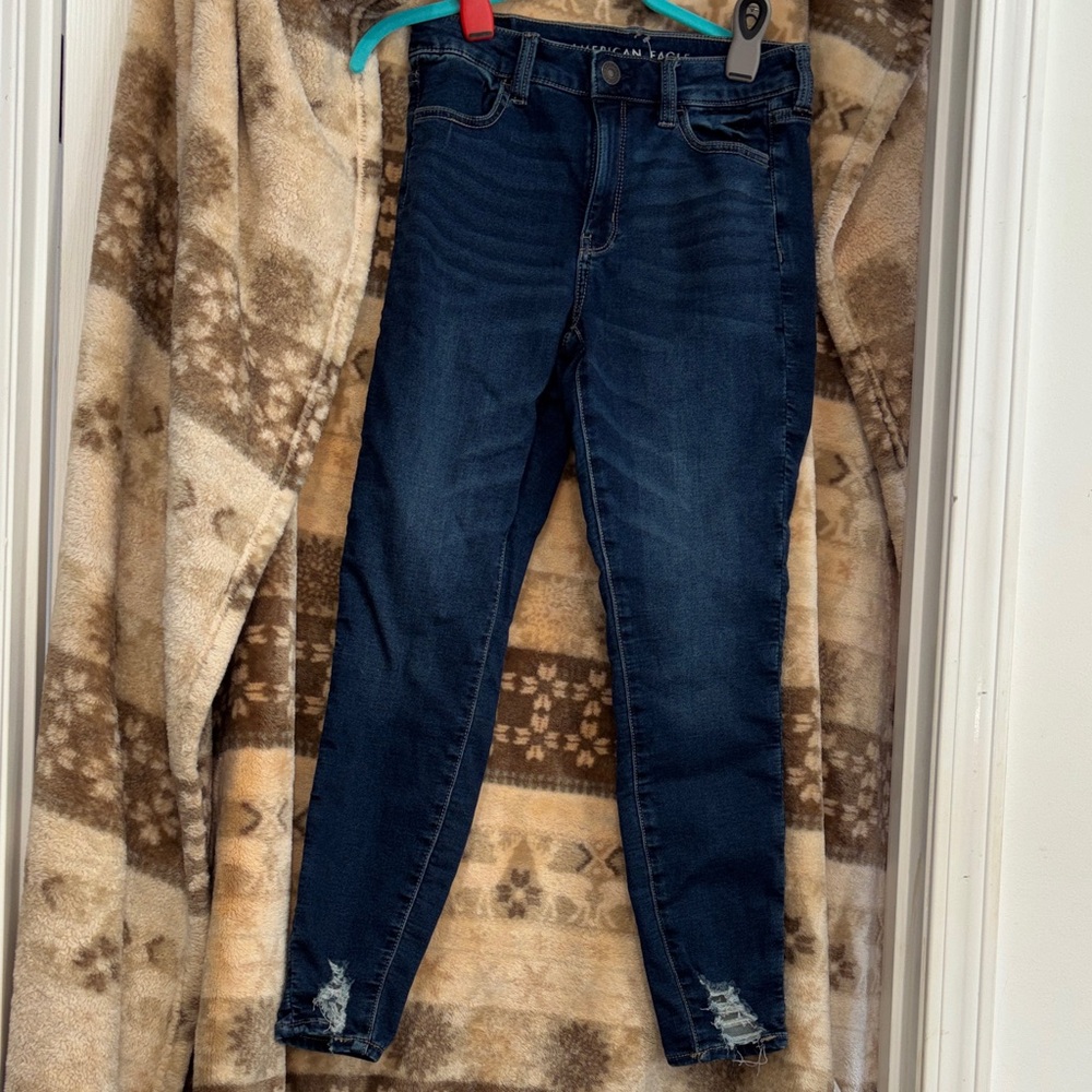 American Eagle Outfitters Dark Blue Skinny Jeans